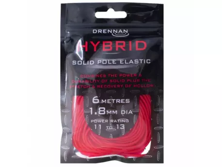 Drennan guma Hybrid Solid Pole Elastic 6m 1,8mm Red