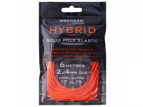 Drennan guma Hybrid Solid Pole Elastic 6m 2,4mm Orange