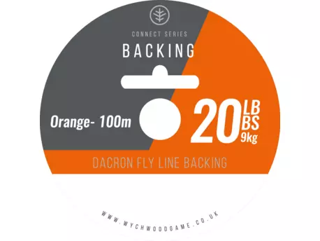 Wychwood Dacron Flyline Backing 20Lb, 100m Orange