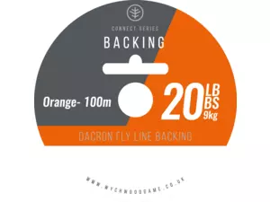 Wychwood Dacron Flyline Backing 20Lb, 100m Orange
