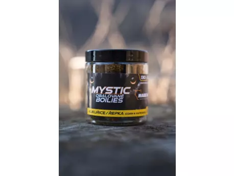 MAGIC WOLF Boilies obalované Mystic 22mm KUKUŘICE/ŘEPKA 130g