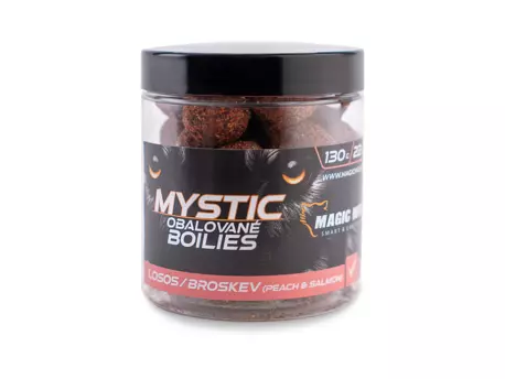 MAGIC WOLF Boilies obalované Mystic 22mm LOSOS/BROSKEV 130g