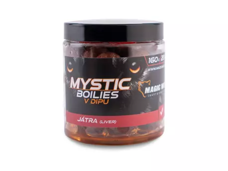 MAGIC WOLF Mystic Boilies v dipu 20mm JÁTRA 160g