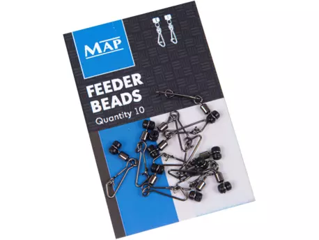MAP průjezdy s karabinkou feeder beads 10ks