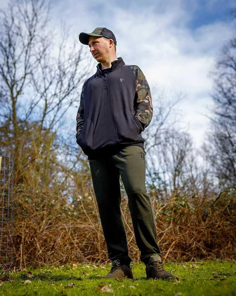 Fox Mikina LW Black Camo QTR Zip VÝPRODEJ