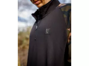 Fox Mikina LW Black Camo QTR Zip VÝPRODEJ