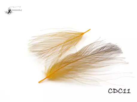 TOMMI FLY CDC PEŘÍ - přírodní, tmavě žlutá