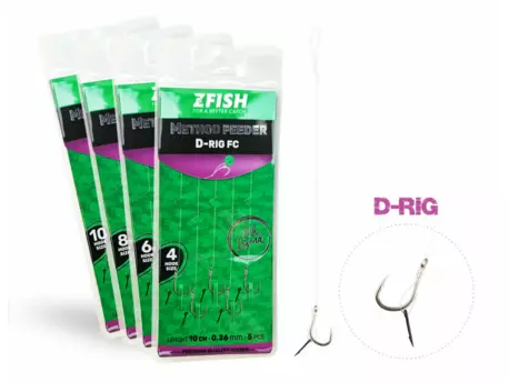 ZFISH Návazec Method Feeder D-RIG 5 ks