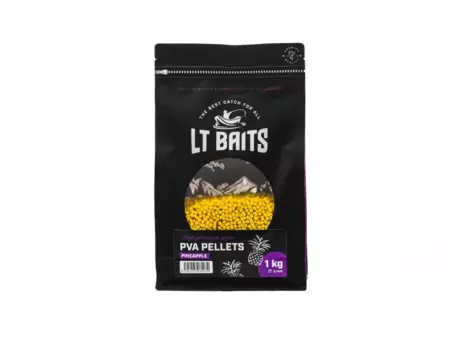 LT BAITS Fine Pineapple PVA Peletky 3mm 1kg