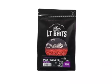 LT BAITS TOP 8 Mix PVA Peletky 3mm 1kg