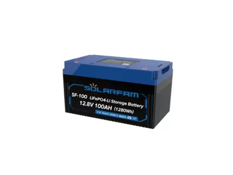 Baterie LiFePO4 12,8V 100Ah SOLARFAM s bluetooth a displejem