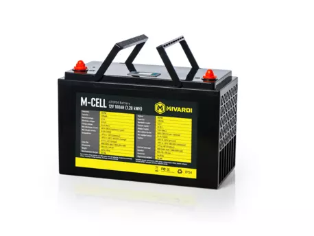 MIVARDI M-CELL LiFePO4 12V 100Ah + 20A nabíječka