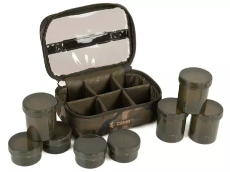 Fox Pouzdro Camolite 8 Pot Hookbait Case