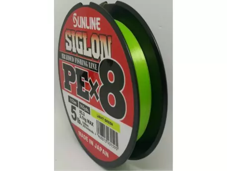 SUNLINE šňůra SIGLON PEx8 Light green 150m VÝPRODEJ