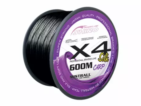 Mistrall šňůra X4 Black carp 600 m, průměr 0,32 mm VÝPRODEJ