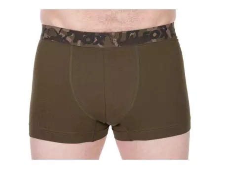 Fox Trenýrky Boxer Shorts Khaki/Black 2 ks