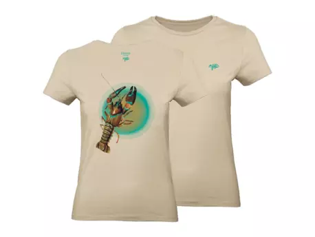 Giants fishing Tričko dámské béžové Rak