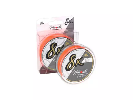 Mikado Pletená šňůra Nihonto Octa Braid Fluo Oranžová 0,40mm 39,8kg 150m AKCE