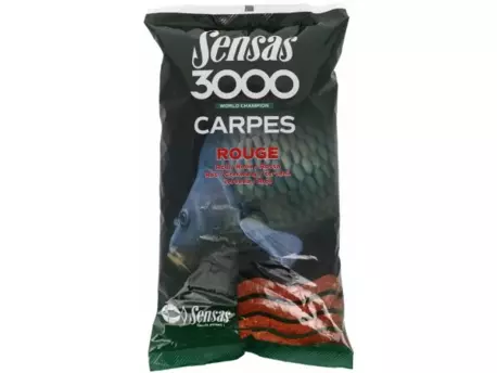 SENSAS Krmení 3000 Carpes Rouge (kapr červený) 1kg