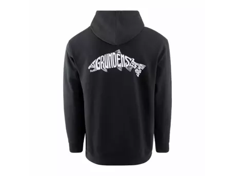 Grundéns Regnkläder AB Eat Your Words DWR HD Hoodie Black Salmon Graphic XXL