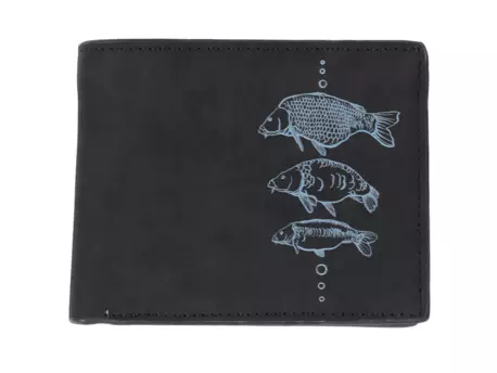 Giants fishing Peněženka černá tři kapři Black Wallet Three Carps