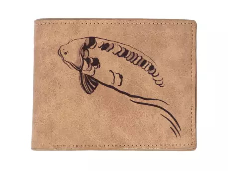 Giants fishing Peněženka hnědá plavající kapr Brown Wallet Swimming Carp