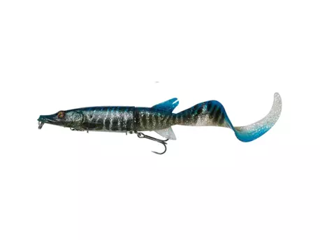 Savage Gear Gumová Nástraha 3D Hybrid Pike Slow Sink Blue Silver UV 17 cm 47 g VÝPRODEJ
