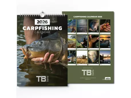 TB Baits Rybářský Kalendář Carpfishing 2026 33x46 cm