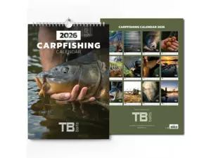 TB Baits Rybářský Kalendář Carpfishing 2026 33x46 cm