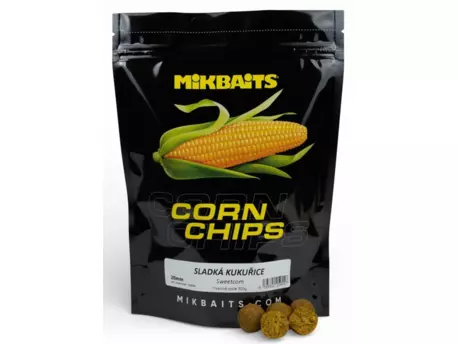 MIKBAITS Corn Chips boilie 300g - Sladká kukuřice 24mm