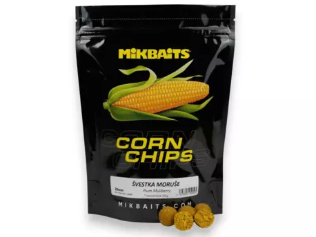 MIKBAITS Corn Chips boilie 2,5g - Švestka Moruše 20mm