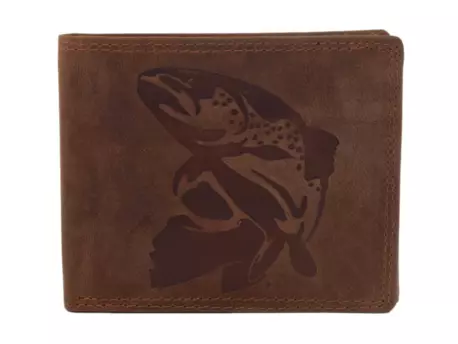 Mercucio Pánská peněženka světlehnědá embos pstruh