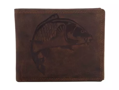 Mercucio Pánská peněženka světlehnědá embos kapr