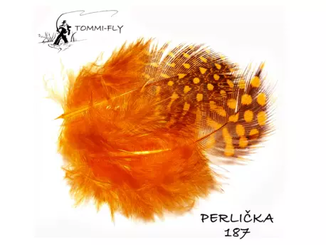 Tommi Fly PEŘÍ PERLIČKA - oranžové