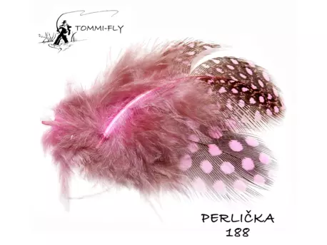 Tommi Fly PEŘÍ PERLIČKA - světle růžové