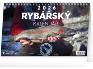 Kalendář 2026 stolní: Rybářský, 23,1 x 14,5 cm