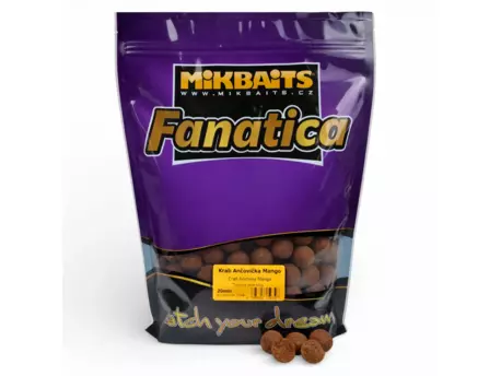 MIKBAITS Fanatica boilie 900g - Krab Ančovička Mango 24mm