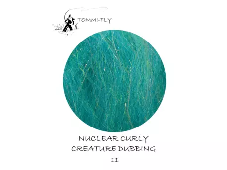 Nuclear Curly Creature dubbing - Kingfisher Blue