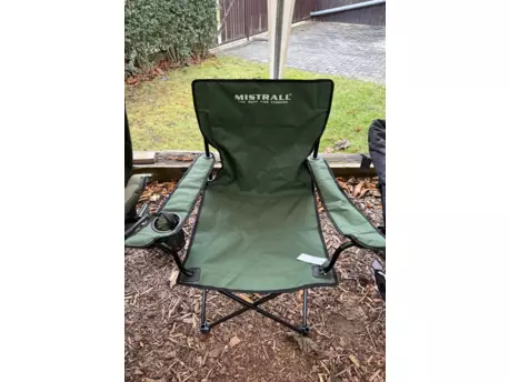 Mistrall rybářská židle zelená s područkami VYSTAVENÝ KUS