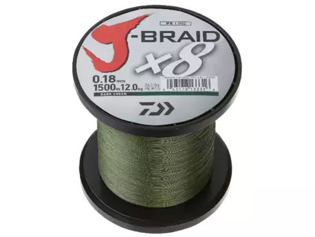 DAIWA J-Braid X8 Tm. zelená 1m VÝPRODEJ