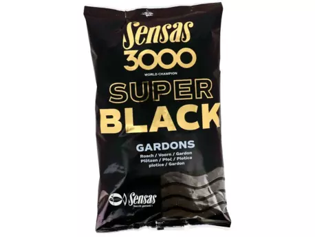 SENSAS Krmení 3000 Super Black (Plotice-černý) 1kg