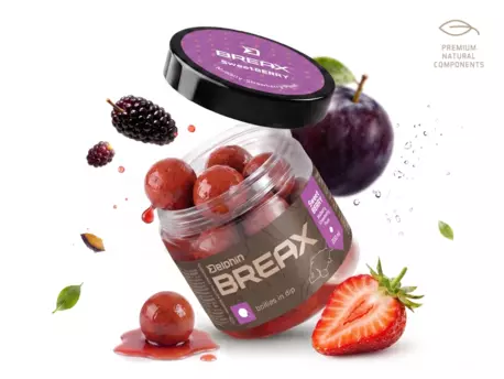 Boilies v dipu Delphin BreaX/SweetBERRY