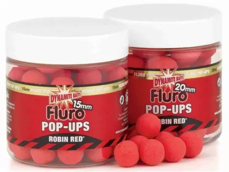 DYNAMITE BAITS Pop-up Fluro - Robin Red 15mm  (6ks)