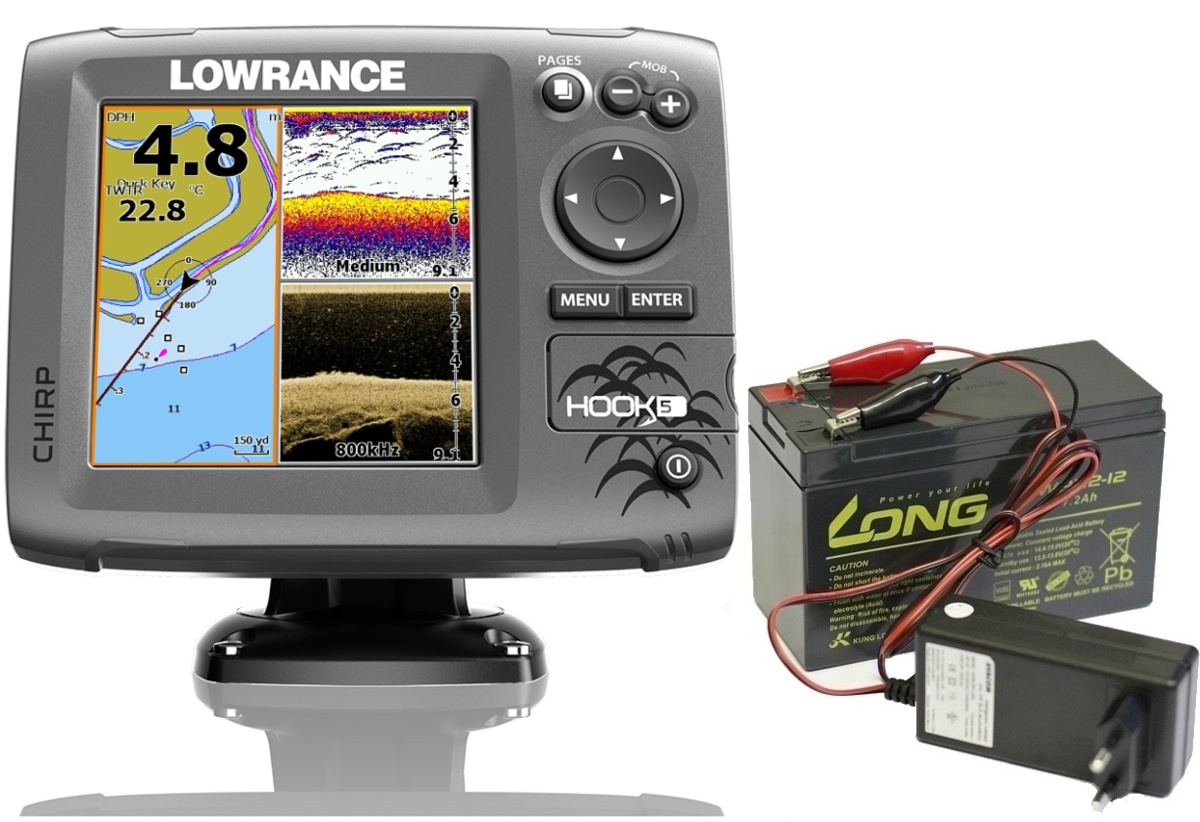 Lowrance Hook-5 CHIRP GPS + BATERIE A NABÍJEČKA ZDARMA! 🎣 Na Soutoku