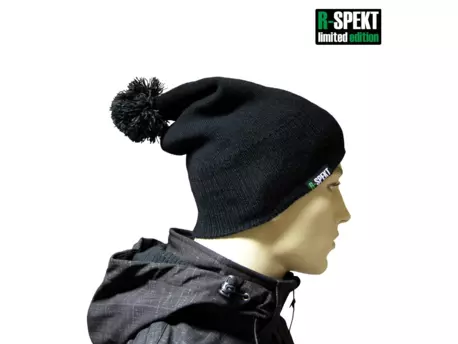 R-SPEKT Kulich pompom DUO beanie style černý