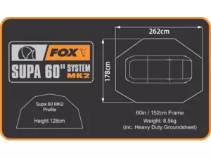 FOX Přístřešek Supa Brolly MKII 60' System Camo