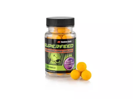 TANDEM BAITS SuperFeed Diffusion fluo Mini Boilies 12mm/40g - poloplovoucí