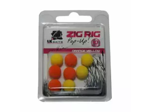 LK Baits ZIG RIG Pop–Up 10 mm – Orange/Yellow