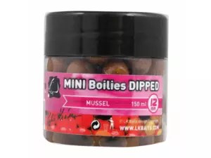 LK BAITS MINI Boilies DIPPED 12mm 150ml MUSSEL