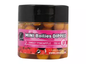 LK BAITS MINI Boilies DIPPED 12mm 150ml SWEET PINEAPPLE 